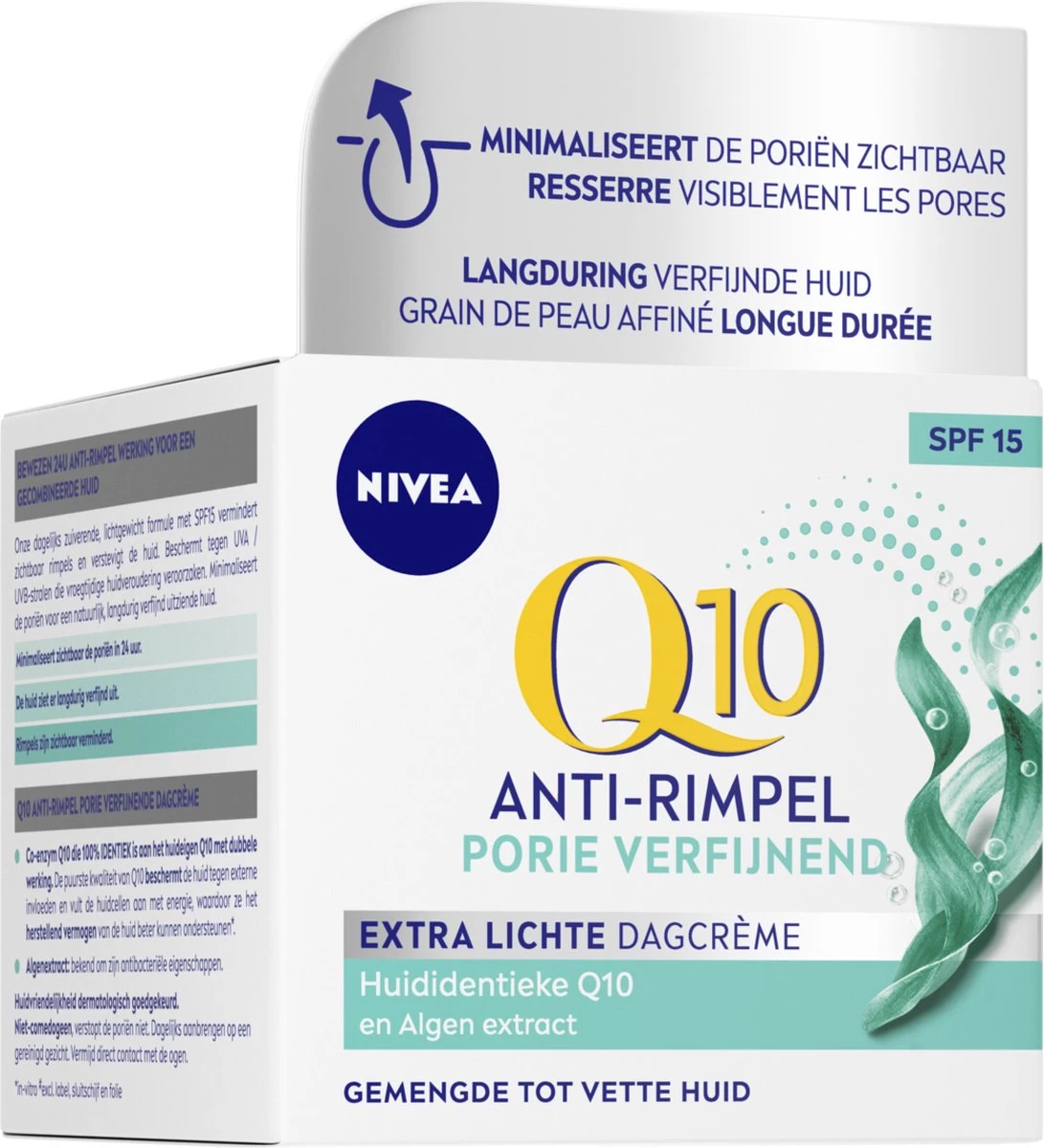 NIVEA Q10 POWER Anti-Rimpel Dagcrème Verfijnt De Poriën SPF 15 - 50 Ml - Dagcrème 2 NIVEA Q10 POWER Anti-Rimpel Dagcrème Verfijnt De Poriën SPF 15 - 50 Ml - Dagcrème - Afbeelding 2
