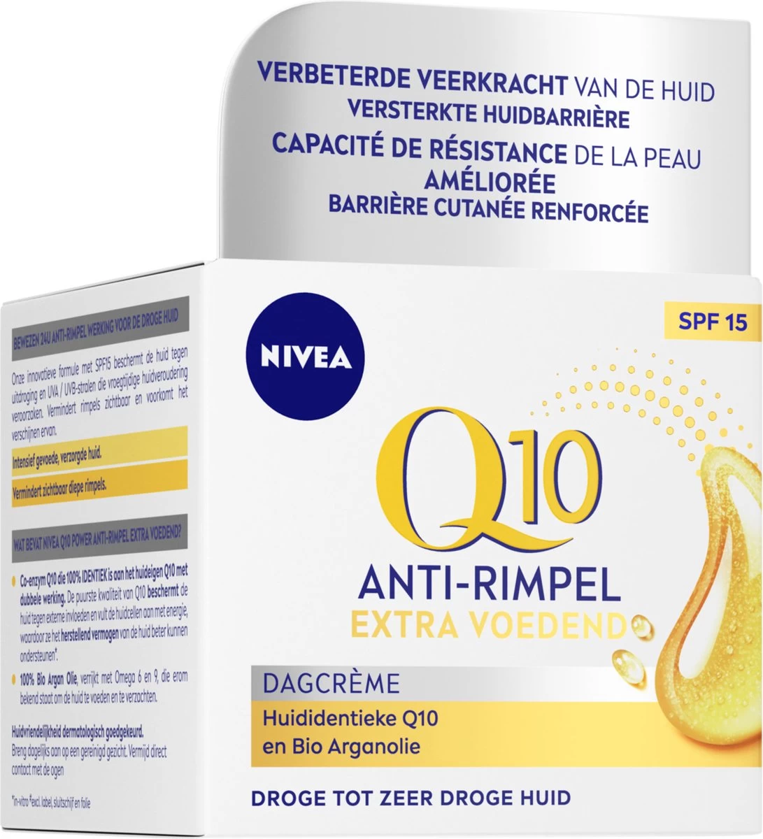 NIVEA Q10 Power +Extra Voedend Anti-Rimpel Dagcrème - Droge Huid - 50 Ml 2 NIVEA Q10 Power +Extra Voedend Anti-Rimpel Dagcrème - Droge Huid - 50 Ml - Afbeelding 2