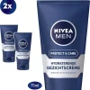 NIVEA MEN Protect & Care Hydraterende Dagcrème - 2 X 75 Ml - Voordeelverpakking