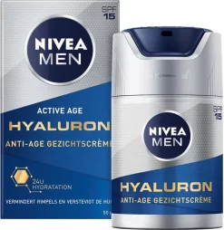 NIVEA MEN Anti-Age Hyaluron Gezichtcrème SPF 15 - 50ml -Nivea Winkel 1165x1200