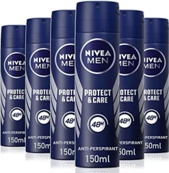 NIVEA MEN Protect & Care - 6 X 150ml - Voordeelverpakking - Deodorant Spray