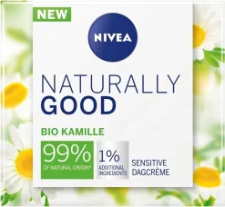 Nivea Naturally Good Dagcrème Gevoelige Huid - 50 Ml - Met Bio Kamille -Nivea Winkel 1200x1109