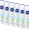 NIVEA Pure & Natural Jasmine - 6 X 150 Ml - Voordeelverpakking - Deodorant Spray
