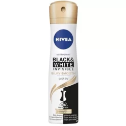 NIVEA Black & White Silky Smooth 6 X 150 Ml - Voordeelverpakking - Deodorant Spray -Nivea Winkel 1200x1200 1