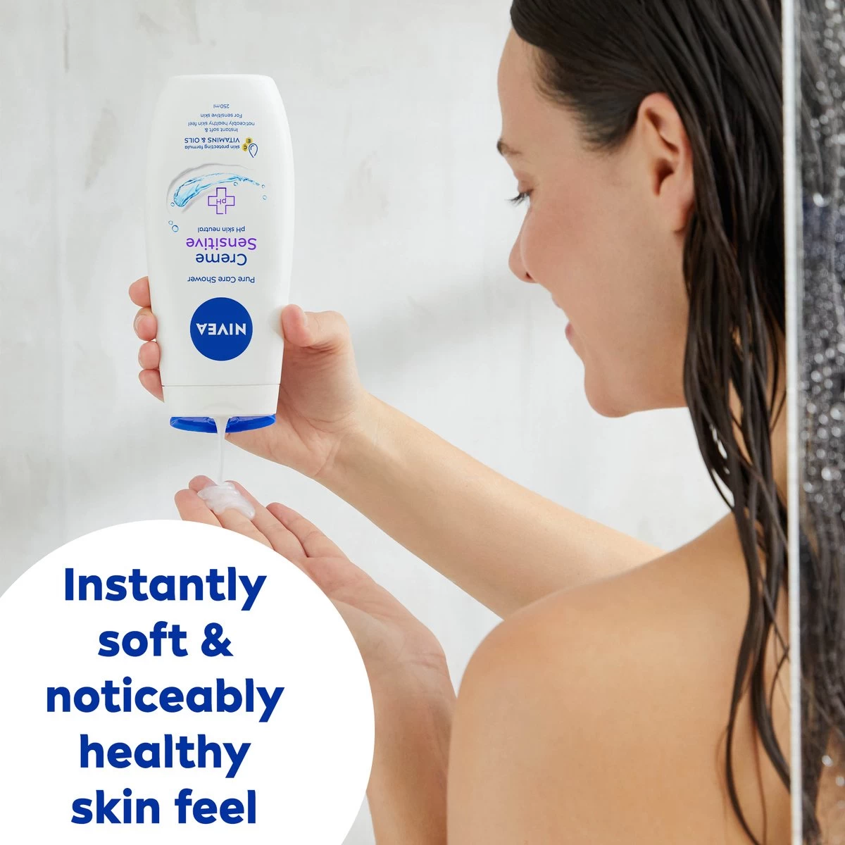 NIVEA Douche Crème Sensitive - 250 Ml - Douchecrème - 6 St - Voordeelverpakking 2 NIVEA Douche Crème Sensitive - 250 Ml - Douchecrème - 6 St - Voordeelverpakking - Afbeelding 2
