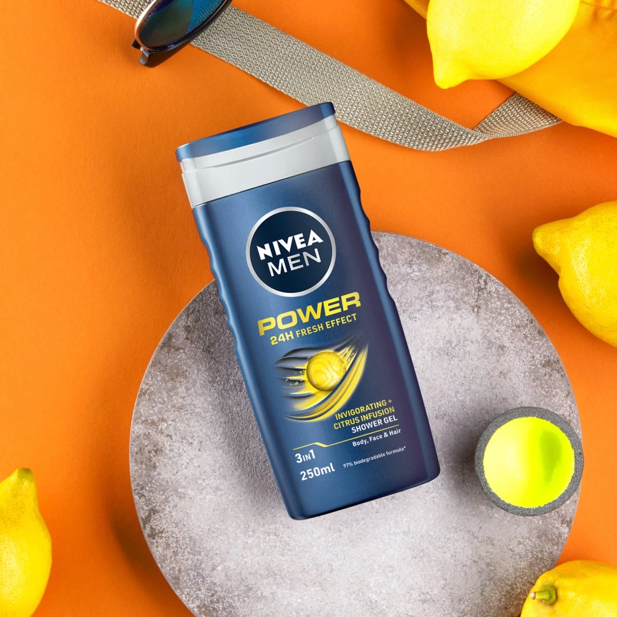 NIVEA MEN Power Refresh - 6x 250 Ml - Voordeelverpakking - Douchegel 4 NIVEA MEN Power Refresh - 6x 250 Ml - Voordeelverpakking - Douchegel - Afbeelding 4