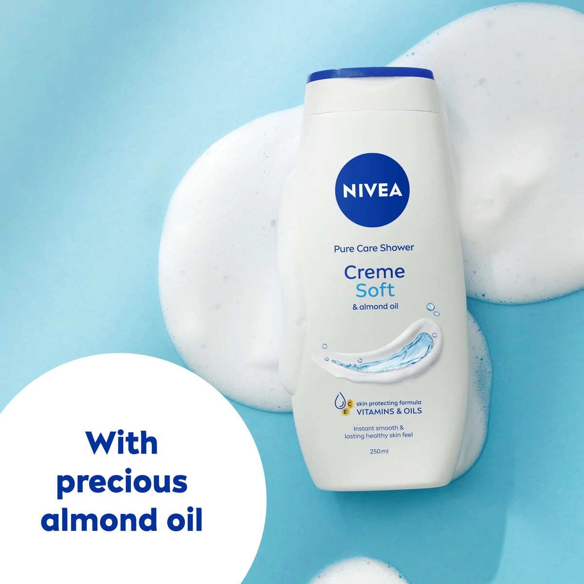 NIVEA Crème Soft - 6 X 250 Ml - Voordeelverpakking - Douchecrème 3 NIVEA Crème Soft - 6 X 250 Ml - Voordeelverpakking - Douchecrème - Afbeelding 3