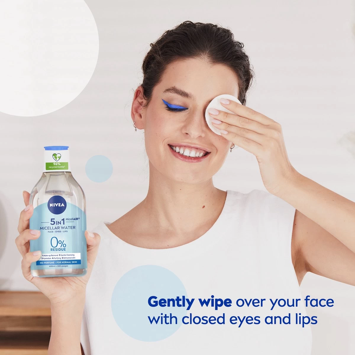 NIVEA Essentials Verfrissend & Verzorgend Micellair Water Normale Huid - 400 Ml 4 NIVEA Essentials Verfrissend & Verzorgend Micellair Water Normale Huid - 400 Ml - Afbeelding 4