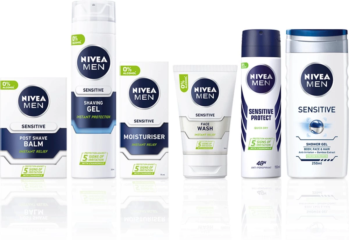 NIVEA MEN Sensitive Moisturiser - Dagcrème - 50 Ml 5 NIVEA MEN Sensitive Moisturiser - Dagcrème - 50 Ml - Afbeelding 5