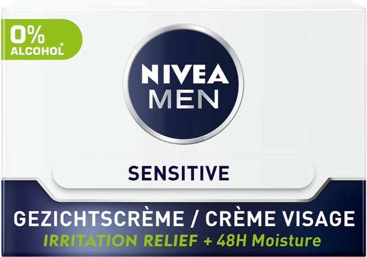 NIVEA MEN Sensitive Dagcrème - Voor De Gevoelige Huid - 50 Ml 2 NIVEA MEN Sensitive Dagcrème - Voor De Gevoelige Huid - 50 Ml - Afbeelding 2