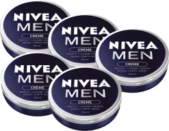 NIVEA MEN Bodycrème - Gezicht, Lichaam En Handen - 5 X 150 Ml - Voordeelverpakking