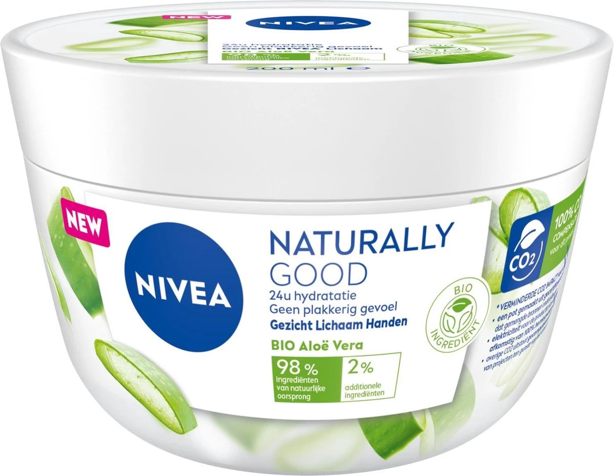 NIVEA All Purpose Créme Naturally Good Aloe Vera Bodylotion - 200 Ml 1 NIVEA All Purpose Créme Naturally Good Aloe Vera Bodylotion - 200 Ml