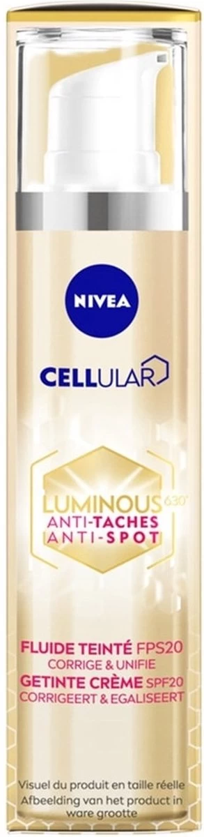 Nivea Cellular Luminous630 Getinte Dagcrème SPF20 1 Nivea Cellular Luminous630 Getinte Dagcrème SPF20