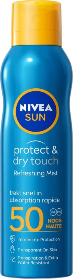 Nivea - UV-zonnebrandspray - Sun Protect & Dry Touch SPF50+ - Maat 200ml