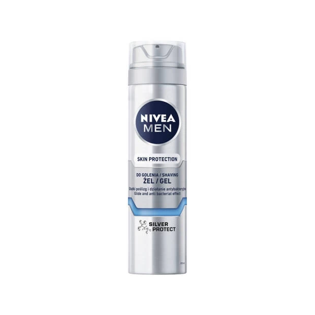 NIVEA Huidbeschermende Scheergel Voor Mannen Silver Protect 200ml 1 NIVEA Huidbeschermende Scheergel Voor Mannen Silver Protect 200ml