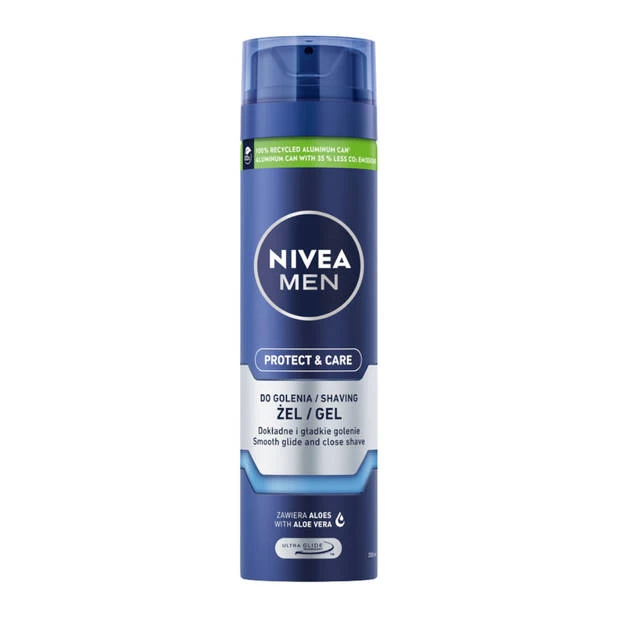 NIVEA Men Protect & Care Beschermende Scheergel 200ml 1 NIVEA Men Protect & Care Beschermende Scheergel 200ml