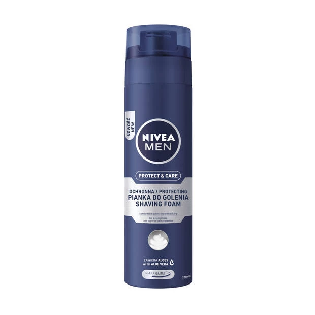 NIVEA Men Protect & Care Beschermend Scheerschuim 200ml 1 NIVEA Men Protect & Care Beschermend Scheerschuim 200ml