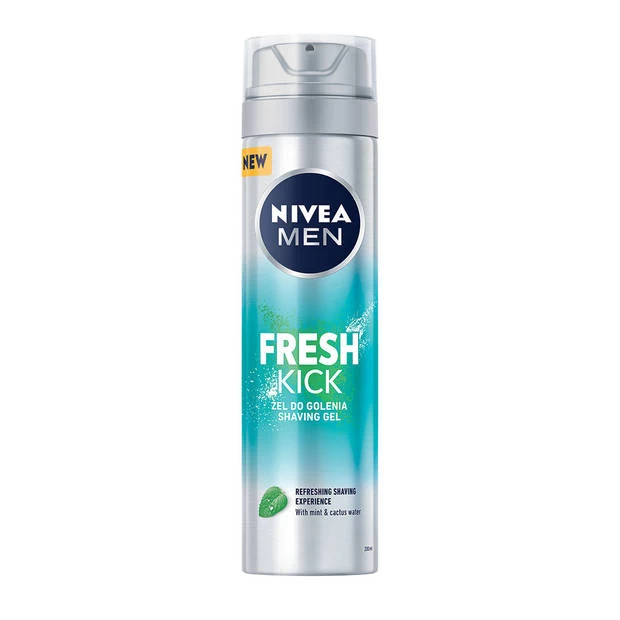 NIVEA Men Fresh Kick Verfrissende Scheergel 200ml 1 NIVEA Men Fresh Kick Verfrissende Scheergel 200ml