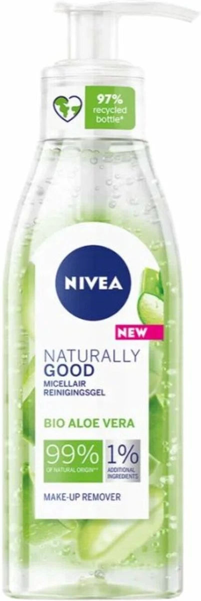 NIVEA Naturally Good Micellair Washgel Met Biologische Aloë Vera - 140ml 1 NIVEA Naturally Good Micellair Washgel Met Biologische Aloë Vera - 140ml