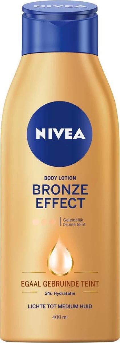 NIVEA Zelfbruiner Bronze Effect Body Lotion - Lichte Tot Medium Huid - 400 Ml 1 NIVEA Zelfbruiner Bronze Effect Body Lotion - Lichte Tot Medium Huid - 400 Ml