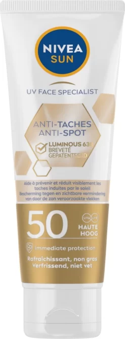 NIVEA SUN Luminous Gezicht Zonnebrand Anti-Pigment - SPF50 40 Ml