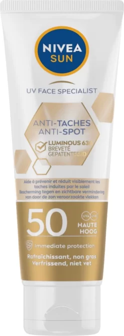 NIVEA SUN Luminous Gezicht Zonnebrand Anti-Pigment - SPF50 40 Ml 27 NIVEA SUN Luminous Gezicht Zonnebrand Anti-Pigment - SPF50 40 Ml -Nivea Winkel 445x1200 2