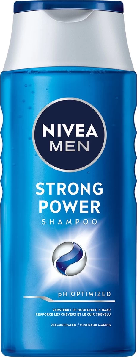 NIVEA MEN Strong Power Shampoo - 3 X 250 Ml - Voordeelverpakking 4 NIVEA MEN Strong Power Shampoo - 3 X 250 Ml - Voordeelverpakking - Afbeelding 4