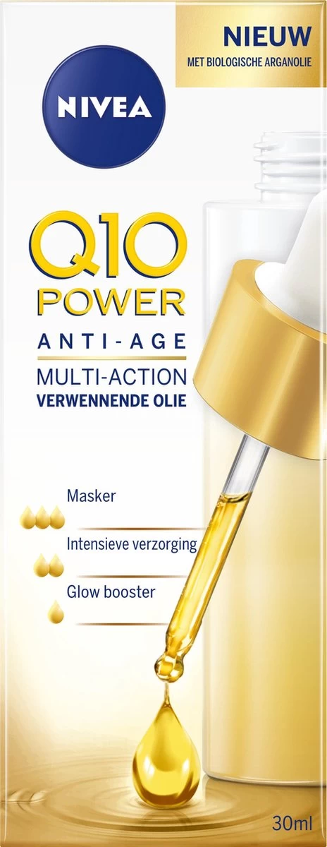 NIVEA Q10 Power Anti-Age Gezichtsolie - Anti-rimpel - Droge Huid - 30 Ml 2 NIVEA Q10 Power Anti-Age Gezichtsolie - Anti-rimpel - Droge Huid - 30 Ml - Afbeelding 2