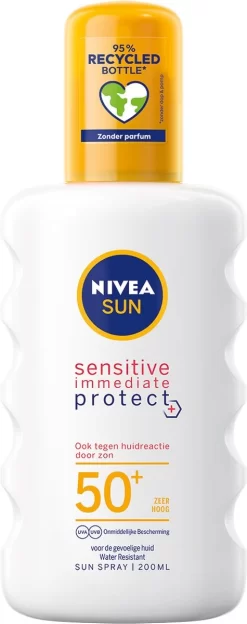 NIVEA SUN Sensitive Immediate Protect Zonnespray SPF 50+ - 200 Ml 11 NIVEA SUN Sensitive Immediate Protect Zonnespray SPF 50+ - 200 Ml -Nivea Winkel 475x1200 1