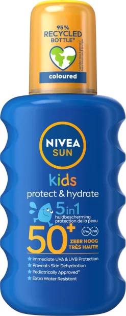 NIVEA SUN Kids Protect & Play Hydraterende Zonnespray SPF 50+ - 200 Ml