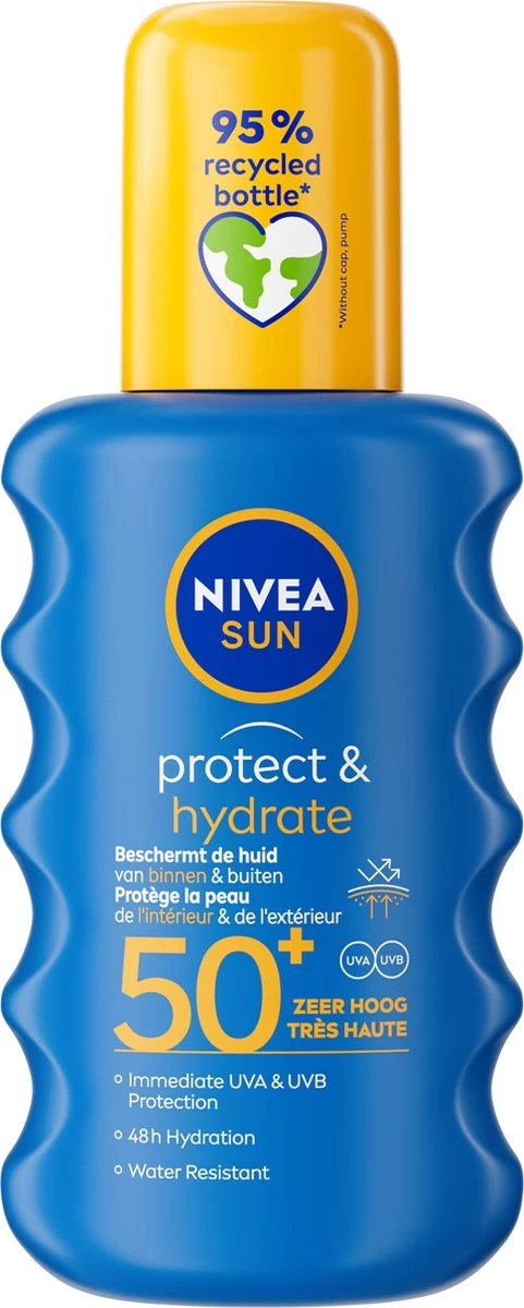 NIVEA SUN Protect & Hydrate Zonnespray SPF 50+ - 200 Ml 1 NIVEA SUN Protect & Hydrate Zonnespray SPF 50+ - 200 Ml