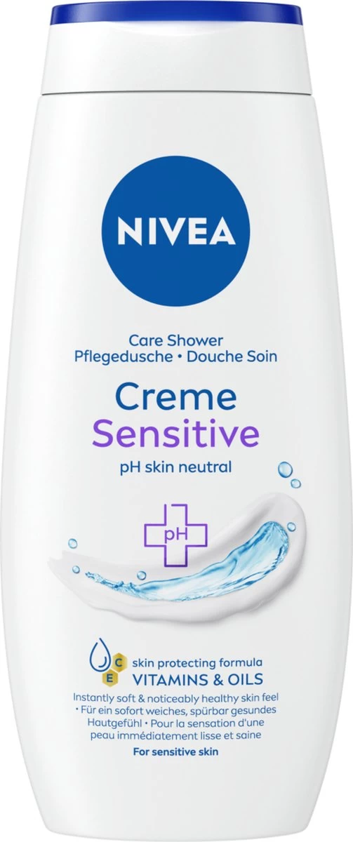 NIVEA Douche Crème Sensitive - 250 Ml - Douchecrème - 6 St - Voordeelverpakking 3 NIVEA Douche Crème Sensitive - 250 Ml - Douchecrème - 6 St - Voordeelverpakking - Afbeelding 3