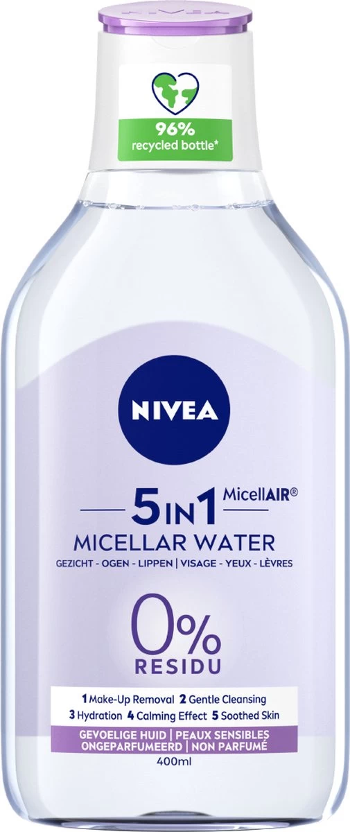 NIVEA Essentials Sensitive & Verzorgende Micellair Water 400 Ml 1 NIVEA Essentials Sensitive & Verzorgende Micellair Water 400 Ml