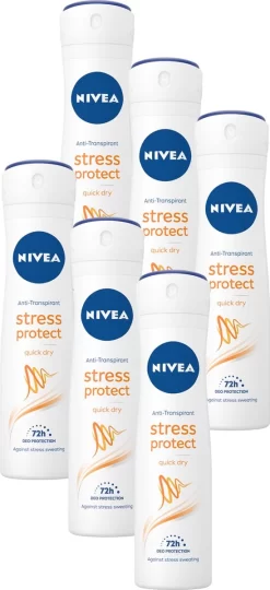 NIVEA Stress Protect - 6 X 150 Ml - Voordeelverpakking - Deodorant Spray