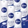 NIVEA Protect & Care - 6 X 150 Ml - Voordeelverpakking - Deodorant Spray
