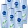 NIVEA 2-in-1 Care Express Shampoo & Conditioner - 6 X 250 Ml - Voordeelverpakking