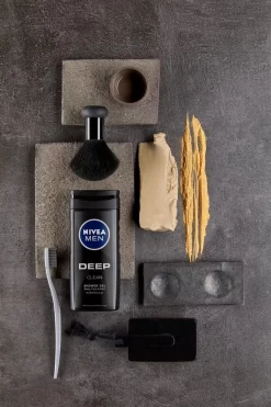 NIVEA MEN DEEP Clean Shower Gel - 6 X 250 Ml - Voordeelverpakking - Douchegel -Nivea Winkel 800x1200