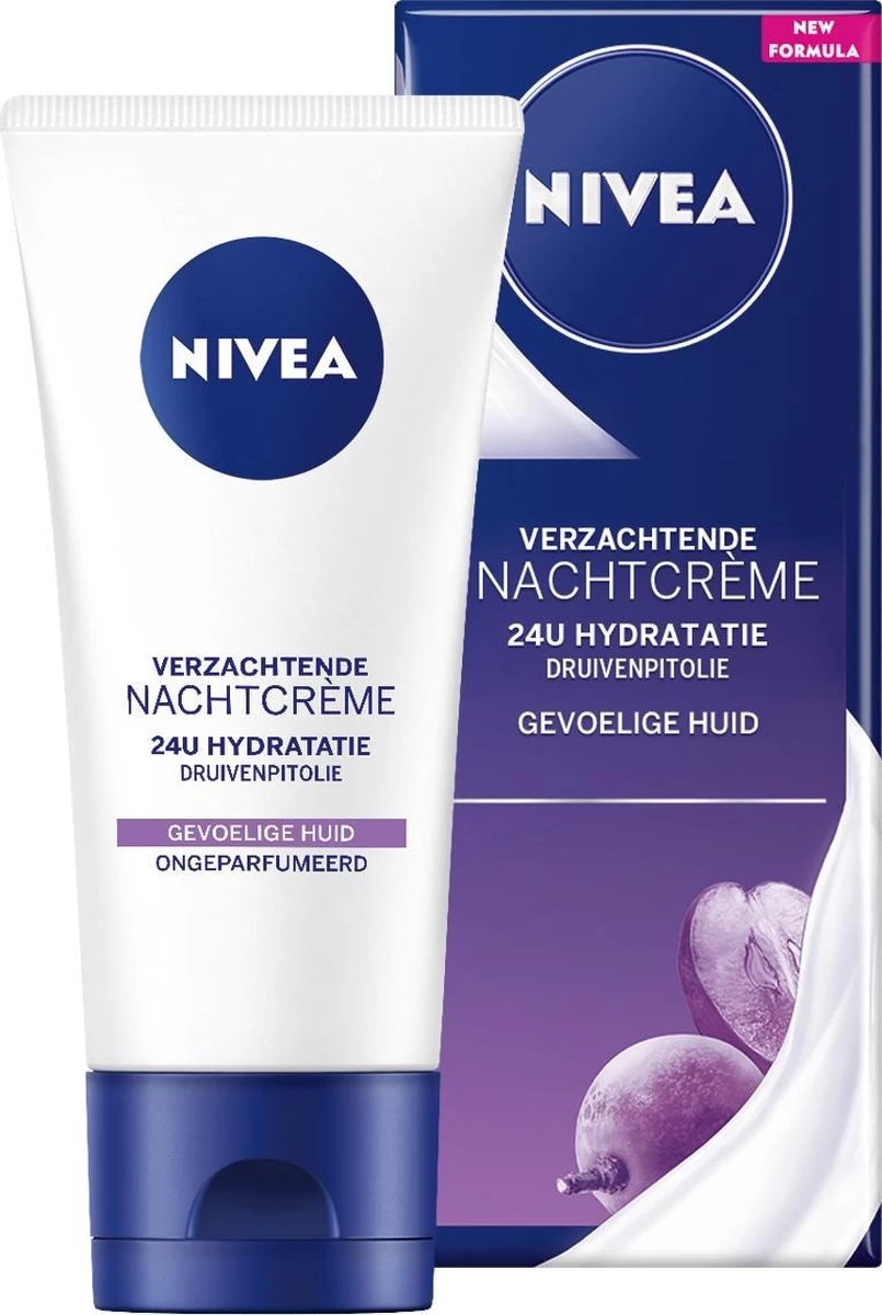 NIVEA Essentials Sensitive - 3 X 50 Ml - Nachtcrème 2 NIVEA Essentials Sensitive - 3 X 50 Ml - Nachtcrème - Afbeelding 2