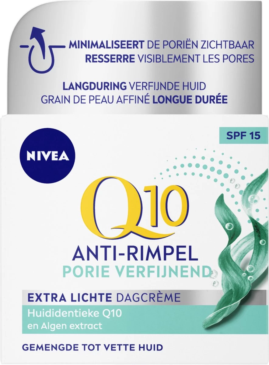 NIVEA Q10 POWER Anti-Rimpel Dagcrème Verfijnt De Poriën SPF 15 - 50 Ml - Dagcrème 1 NIVEA Q10 POWER Anti-Rimpel Dagcrème Verfijnt De Poriën SPF 15 - 50 Ml - Dagcrème