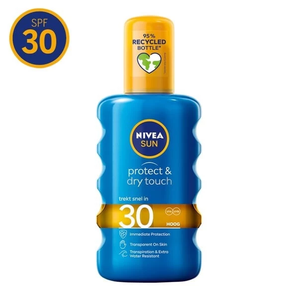 Nivea Sun Protect & Dry Touch SPF30 Transparante Zonnespray 1 Nivea Sun Protect & Dry Touch SPF30 Transparante Zonnespray