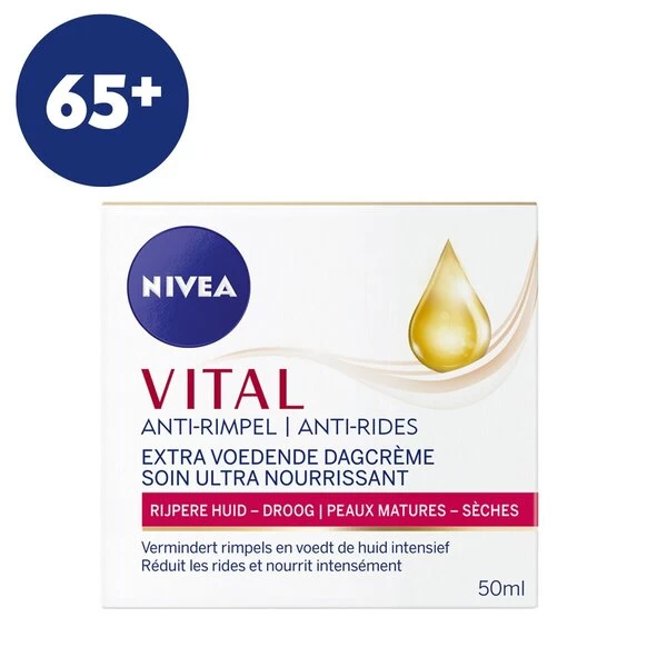 Nivea Vital Calcium Extra Rijke 65+ Dagcrème 2 Nivea Vital Calcium Extra Rijke 65+ Dagcrème - Afbeelding 2