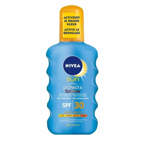 Nivea Sun Protect & Bronze SPF30 Zonnespray 2 Nivea Sun Protect & Bronze SPF30 Zonnespray - Afbeelding 2