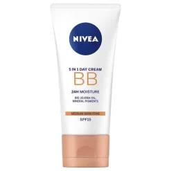 Nivea Essentials 5-in-1 BB Cream Medium SPF15 Dagcrème -Nivea Winkel prd front 2636124 3 600x600 1