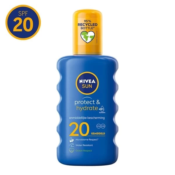 Nivea Sun Protect & Hydrate SPF20 Zonnespray 1 Nivea Sun Protect & Hydrate SPF20 Zonnespray