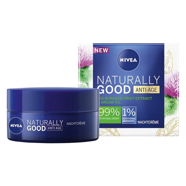 Nivea Naturally Good Anti-Age Nachtcrème 2 Nivea Naturally Good Anti-Age Nachtcrème - Afbeelding 2