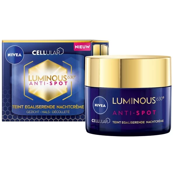 Nivea Luminous630 Teint Egaliserende Anti-Spot Nachtcrème 1 Nivea Luminous630 Teint Egaliserende Anti-Spot Nachtcrème