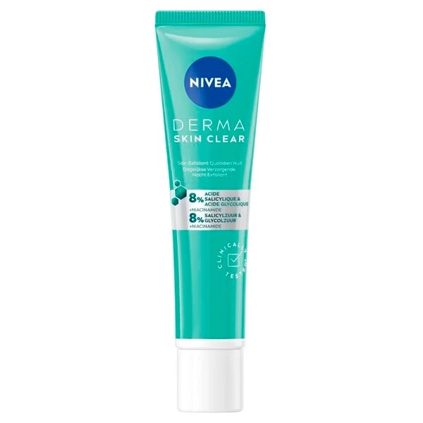 Nivea Derma Skin Clear Dagelijks Verzorgende Nachtexfoliant 2 Nivea Derma Skin Clear Dagelijks Verzorgende Nachtexfoliant - Afbeelding 2
